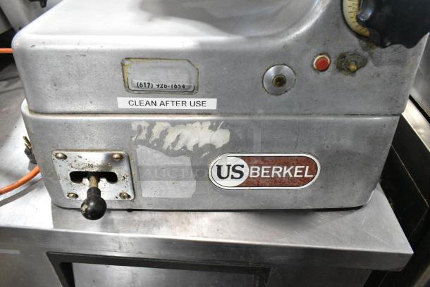 Berkel Stainless Steel Commercial Countertop Automatic Meat Slicer. 120 Volts, 1 Phase. Tested and Working! - Image 8 of 11