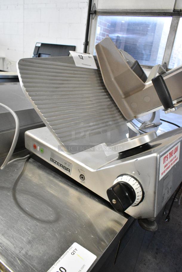 Bizerba SE12 Stainless Steel Commercial Countertop Meat Slicer. 120 Volts, 1 Phase. Tested and Working! - Image 2 of 7