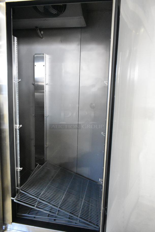 2022 Asber ARF 49 H F HC Stainless Steel Commercial 2 Door Reach In Freezer w/ Poly Coated Racks. 115 Volts, 1 Phase. Tested and Working! - Image 5 of 6