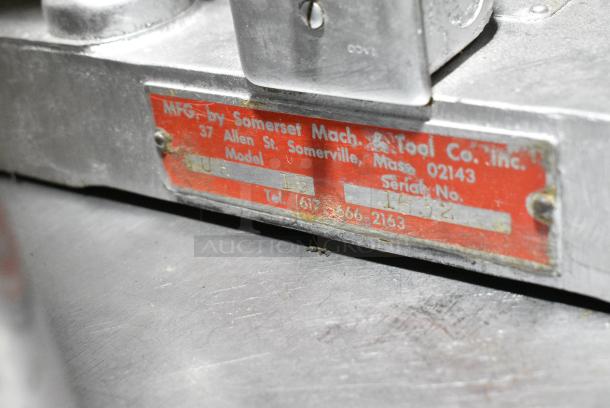 Somerset UR 15 Metal Commercial Countertop Manual Dough Sheeter. 115 Volts, 1 Phase. Tested and Working! - Image 8 of 8
