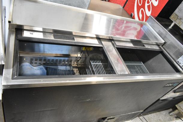 2021 Asber AGF 50 1 Stainless Steel Commercial Back Bar Bottle Cooler w/ 2 Sliding Lids. 115 Volts, 1 Phase. Tested and Working! - Image 5 of 8