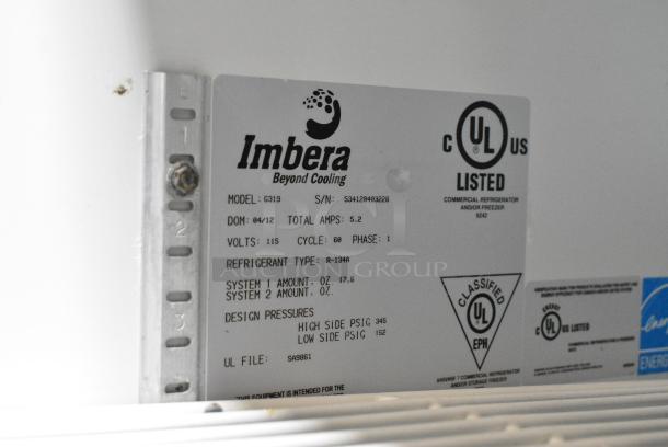 Imbera G319 Metal Commercial Single Door Reach In Cooler Merchandiser w/ Poly Coated Racks. 115 Volts, 1 Phase. Tested and Working! - Image 4 of 4