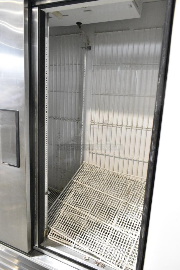 True T-49F Stainless Steel Commercial 2 Door Reach In Freezer w/ Poly Coated Racks on Commercial Casters. 115 Volts, 1 Phase. Tested and Working! - Image 5 of 6