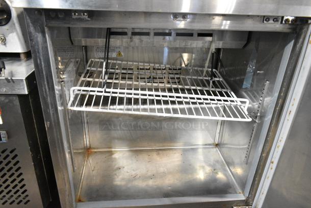 U-Star USSL-1D Stainless Steel Commercial Sandwich Salad Prep Table Bain Marie Mega Top on Commercial Casters. 115 Volts, 1 Phase. Tested and Powers On But Does Not Get Cold - Image 7 of 10