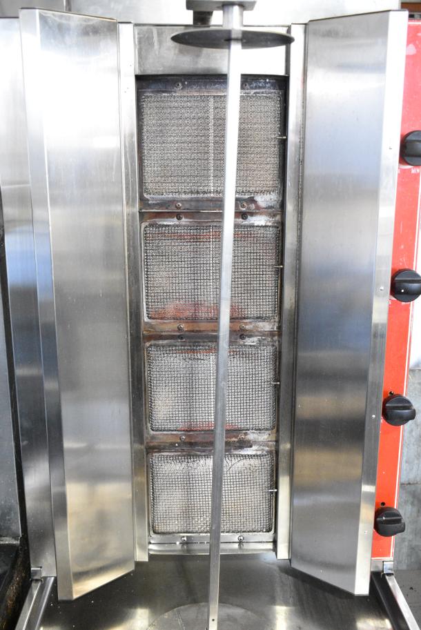 Precision HD Stainless Steel Commercial Countertop Natural Gas Powered Vertical Broiler. - Image 3 of 8