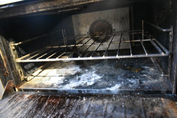 2021 US Range U60-10CR Stainless Steel Commercial Natural Gas Powered 10 Burner Range w/ 2 Ovens, Over Shelf and Back Splash on Commercial Casters. - Image 6 of 11