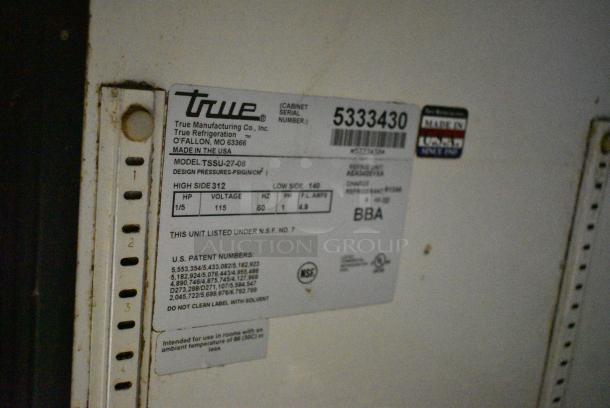 True TSSU-27-08 Stainless Steel Commercial Sandwich Salad Prep Table Bain Marie Mega Top on Commercial Casters. 115 Volts, 1 Phase. Tested and Working! - Image 7 of 7