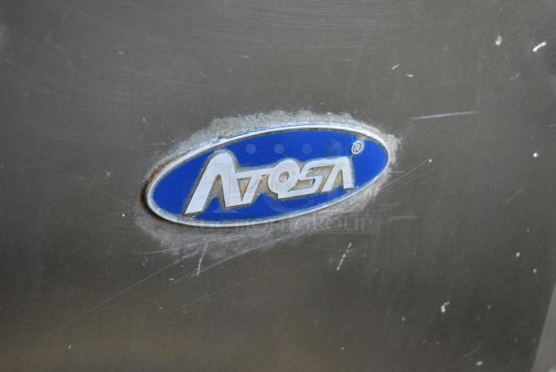 Atosa MPF8202 Stainless Steel Commercial Pizza Prep Table on Commercial Casters. 115 Volts, 1 Phase. Tested and Working! - Image 2 of 10