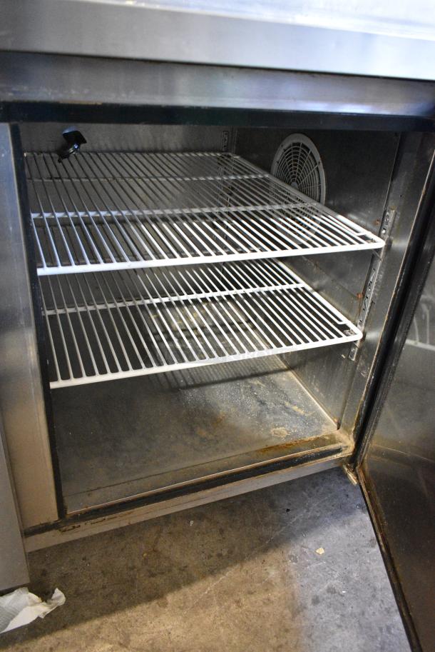 Atosa MPF8202 Stainless Steel Commercial Pizza Prep Table on Commercial Casters. 115 Volts, 1 Phase. Tested and Working! - Image 8 of 10