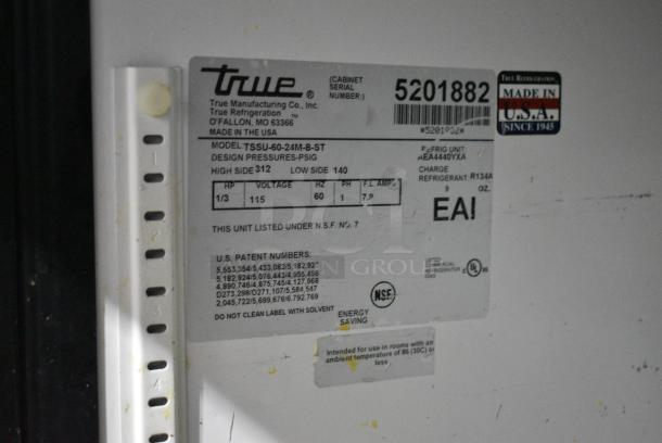 True TSSU-60-24M-B-ST Stainless Steel Commercial Sandwich Salad Prep Table Bain Marie Mega Top on Commercial Casters. 115 Volts, 1 Phase. Tested and Working! - Image 10 of 10