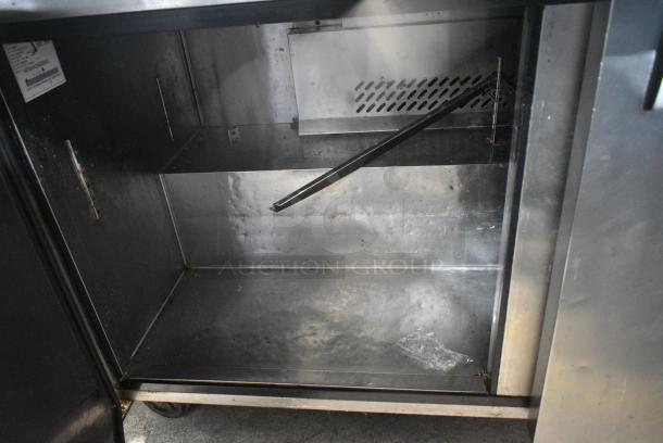 North American ASP60-24 Stainless Steel Commercial Sandwich Salad Prep Table Bain Marie Mega Top on Commercial Casters. 115 Volts, 1 Phase. Tested and Working! - Image 7 of 10