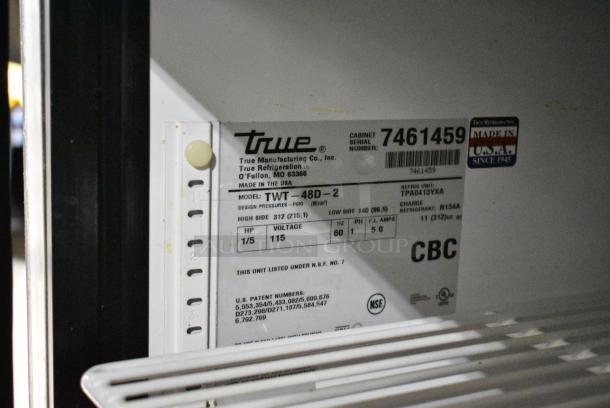 True TWT-48D-2 Stainless Steel Commercial Undercounter Cooler on Commercial Casters. 115 Volts, 1 Phase. Tested and Working! - Image 9 of 9