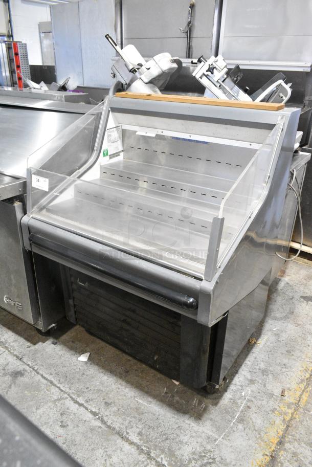 Hussmann SHM-3 Metal Commercial Open Grab N Go Merchandiser on Commercial Casters. 115 Volts, 1 Phase. Tested and Does Not Power On - Image 1 of 6