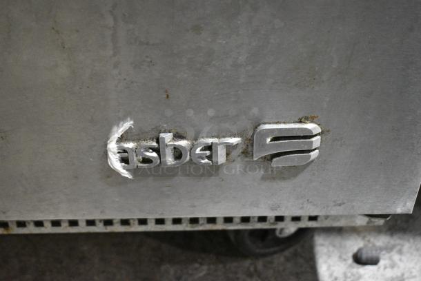 Asber APTM 60 24 HC Stainless Steel Commercial Sandwich Salad Prep Table Bain Marie Mega Top on Commercial Casters. 115 Volts, 1 Phase. Tested and Working! - Image 3 of 10