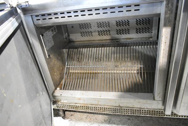 Asber APTM 60 24 HC Stainless Steel Commercial Sandwich Salad Prep Table Bain Marie Mega Top on Commercial Casters. 115 Volts, 1 Phase. Tested and Working! - Image 7 of 10