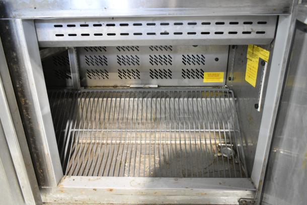 Asber APTM 60 24 HC Stainless Steel Commercial Sandwich Salad Prep Table Bain Marie Mega Top on Commercial Casters. 115 Volts, 1 Phase. Tested and Working! - Image 8 of 10