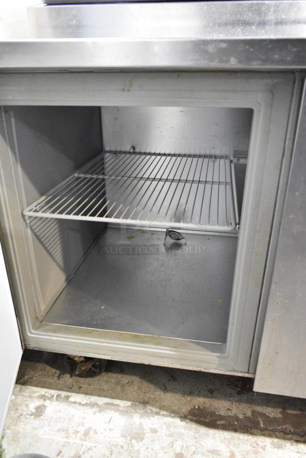 Randell Stainless Steel Commercial Pizza Prep Table on Commercial Casters. 115 Volts, 1 Phase. Tested and Powers On But Does Not Get Cold - Image 8 of 15