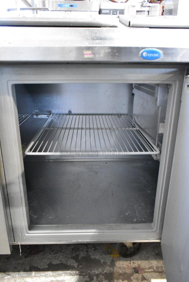 Randell Stainless Steel Commercial Pizza Prep Table on Commercial Casters. 115 Volts, 1 Phase. Tested and Powers On But Does Not Get Cold - Image 9 of 15
