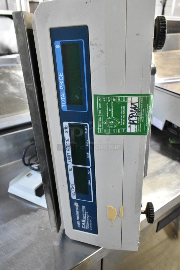CAS LP-1000 Metal Countertop Scale. 115 Volts, 1 Phase. Tested and Working! - Image 5 of 7