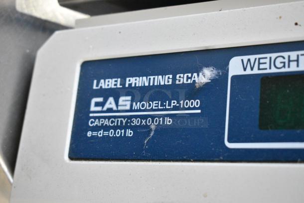 CAS LP-1000 Metal Countertop Scale. 115 Volts, 1 Phase. Tested and Working! - Image 6 of 7
