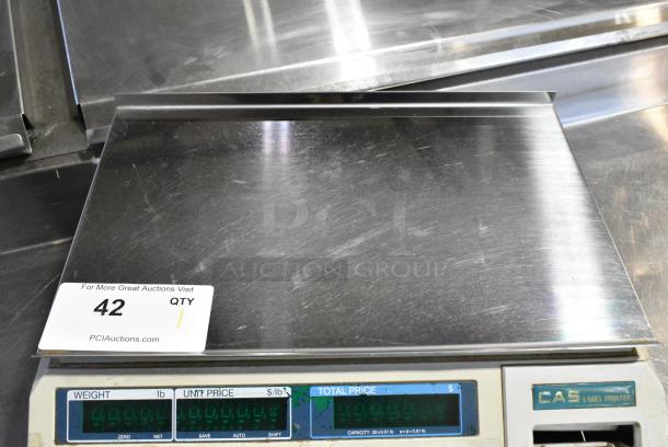 CAS LP-1000 Metal Countertop Scale. 115 Volts, 1 Phase. Tested and Does Not Power On - Image 2 of 9