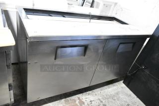 True TSSU-60-16 Stainless Steel Commercial Prep Table on Commercial Casters. 115 Volts, 1 Phase. Tested and Working!