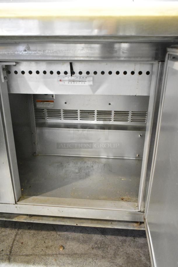 Beverage Air SP72-30M Stainless Steel Commercial Sandwich Salad Prep Table Bain Marie Mega Top on Commercial Casters. 115 Volts, 1 Phase. Tested and Working! - Image 7 of 10