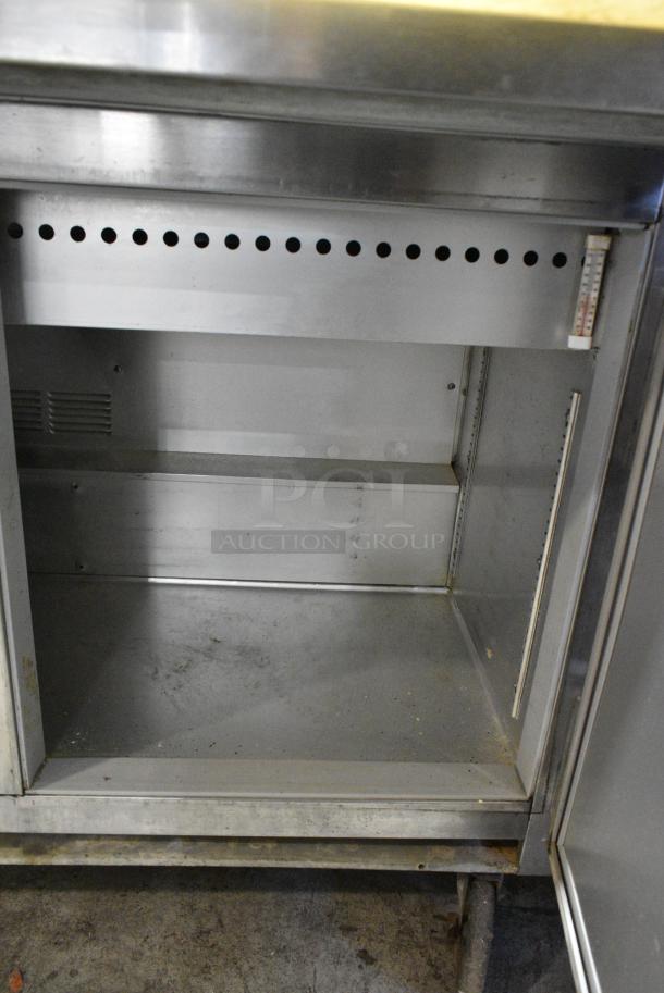 Beverage Air SP72-30M Stainless Steel Commercial Sandwich Salad Prep Table Bain Marie Mega Top on Commercial Casters. 115 Volts, 1 Phase. Tested and Working! - Image 8 of 10