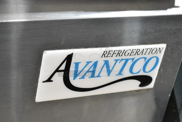 Avantco 178SCL3 Stainless Steel Commercial Sandwich Salad Prep Table Bain Marie Mega Top on Commercial Casters. 115 Volts, 1 Phase. Tested and Working! - Image 2 of 10