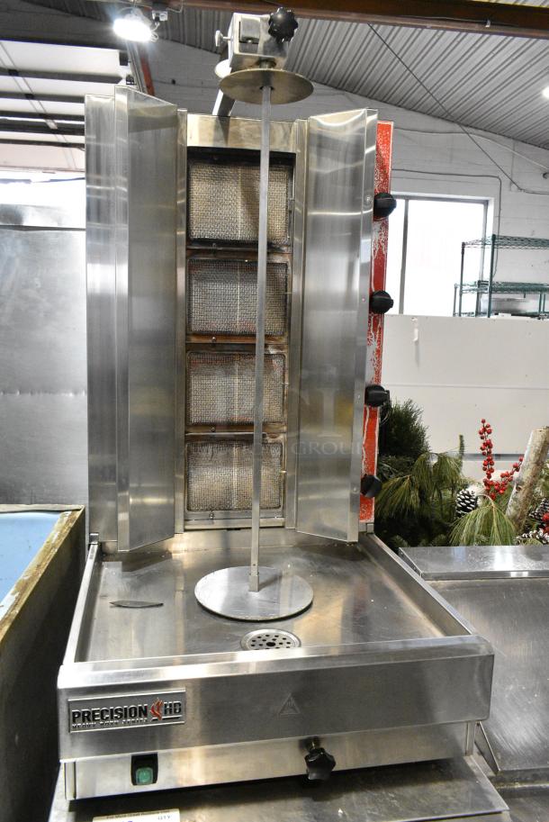 Precision HD Stainless Steel Commercial Countertop Natural Gas Powered Vertical Broiler. - Image 1 of 7