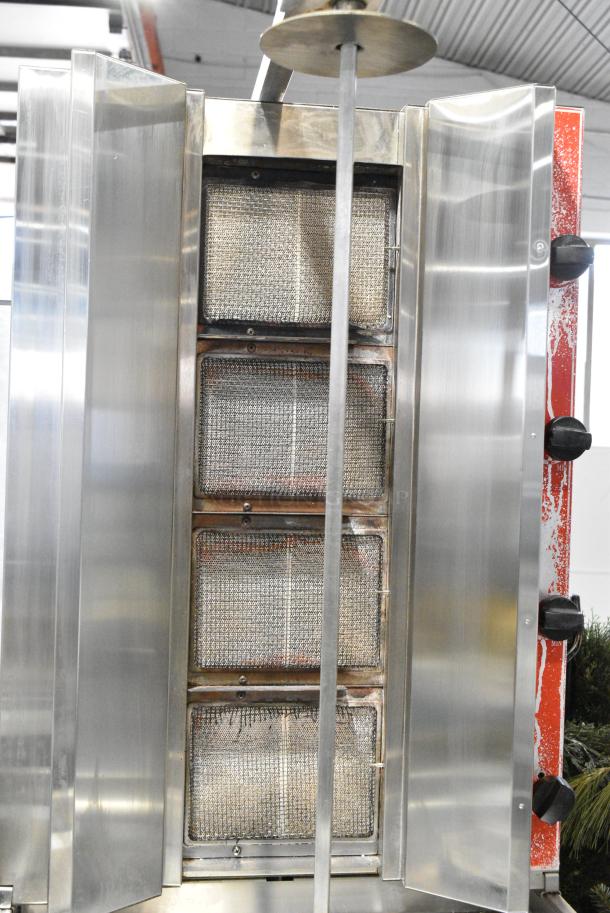 Precision HD Stainless Steel Commercial Countertop Natural Gas Powered Vertical Broiler. - Image 4 of 7