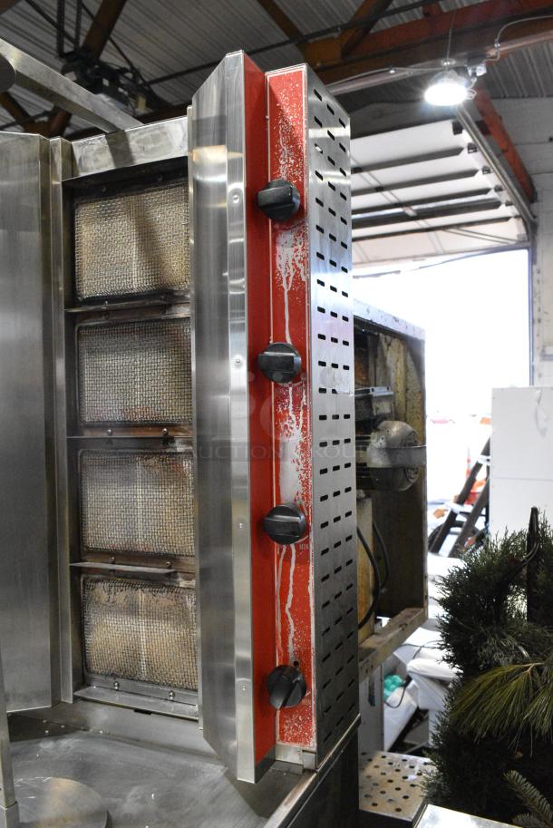 Precision HD Stainless Steel Commercial Countertop Natural Gas Powered Vertical Broiler. - Image 5 of 7