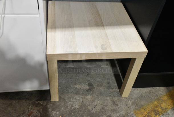2 Ikea 703.090.28 14729 Wood Pattern End Tables. 2 Times Your Bid! - Image 1 of 6