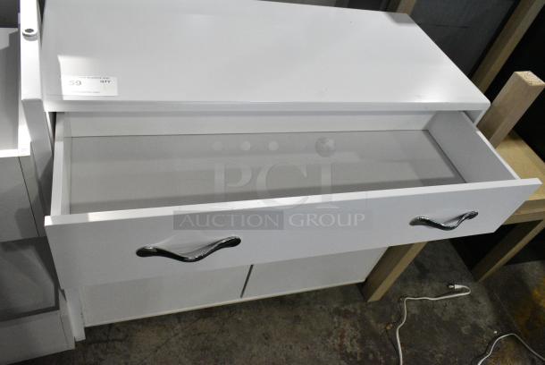 White Counter w/ Drawer and 2 Doors. - Image 3 of 6