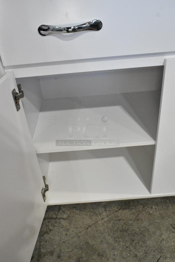 White Counter w/ Drawer and 2 Doors. - Image 4 of 6