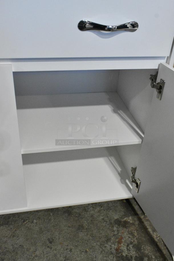 White Counter w/ Drawer and 2 Doors. - Image 5 of 6