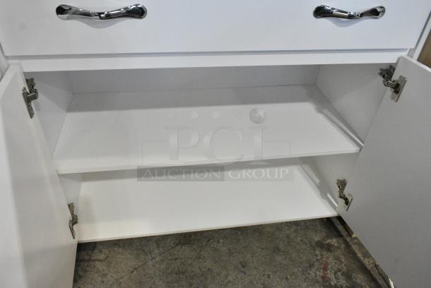 White Counter w/ Drawer and 2 Doors. - Image 6 of 6