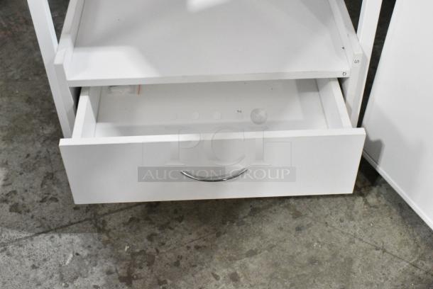 White Cart w/ 2 Drawers on Casters. - Image 5 of 6
