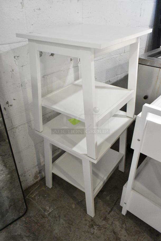 2 White End Tables. 2 Times Your Bid! - Image 2 of 4
