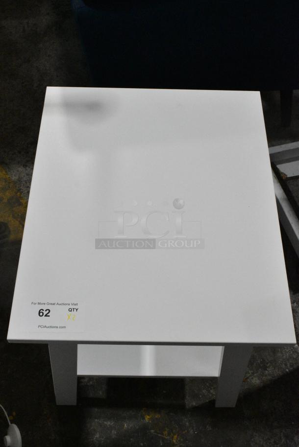 2 White End Tables. 2 Times Your Bid! - Image 3 of 4