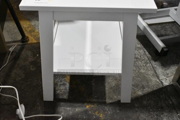 2 White End Tables. 2 Times Your Bid! - Image 4 of 4