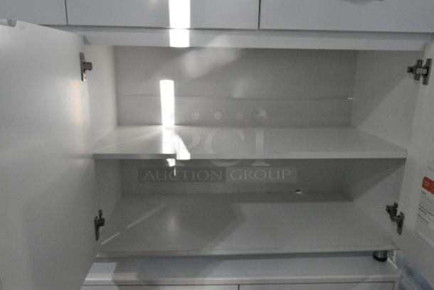 2 White Counter w/ Drawer and 3 Door. 2 Times Your Bid! - Image 5 of 6