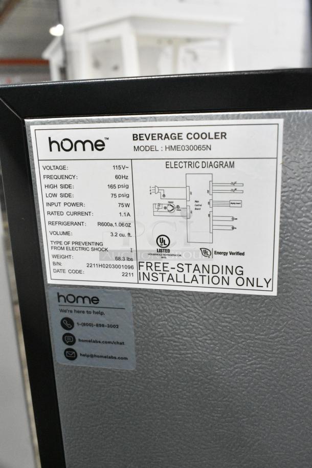 Home HME030065N Metal Mini Cooler Merchandiser. 115 Volts, 1 Phase. Tested and Working! - Image 5 of 5