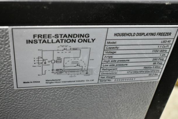 LSD-40 Metal Mini Cooler Merchandiser. 115 Volts, 1 Phase. Tested and Working! - Image 4 of 4