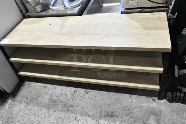 Wood Pattern 3 Tier Shelf - Image 1 of 4