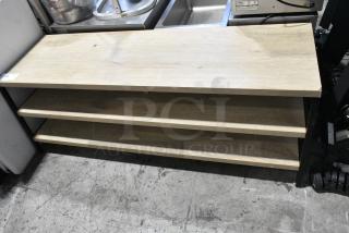 Wood Pattern 3 Tier Shelf