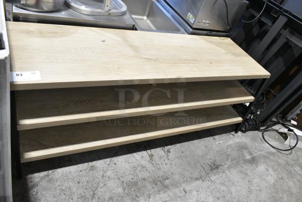 Wood Pattern 3 Tier Shelf - Image 3 of 4