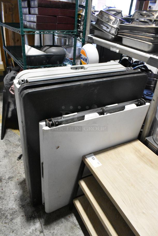 4 Various Folding Tables. 4 Times Your Bid! - Image 2 of 3