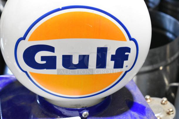 Gulf Gas Station Pump Style Clock - Image 3 of 6