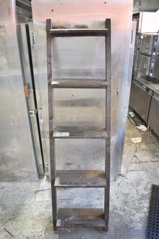 Wooden Ladder Shelving Unit